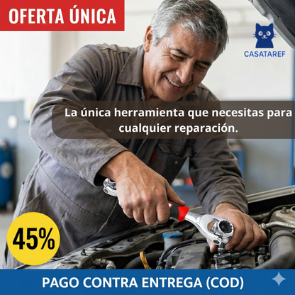 Llave Multifuncional 8 en 1 – Ajuste Universal – Soluciona Reparaciones del Hogar al Instante