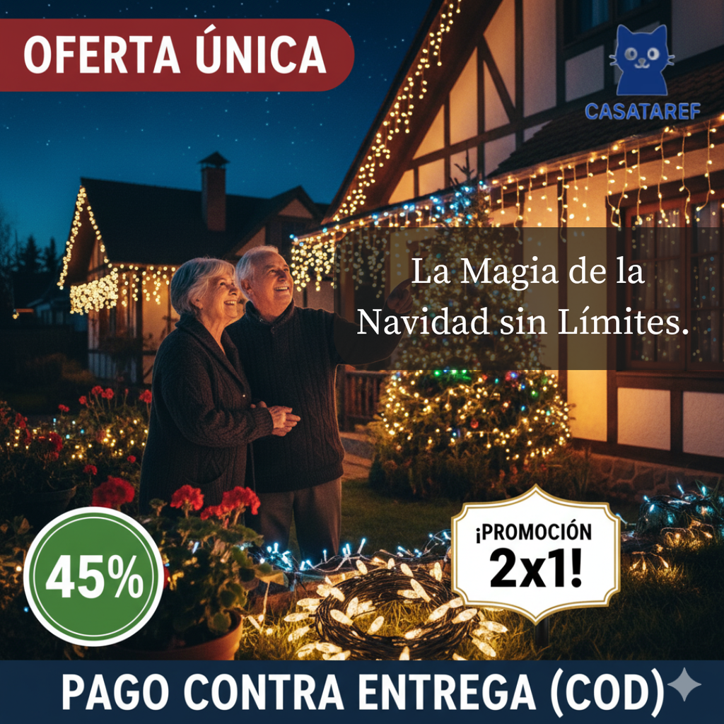 Luz Solar de Hadas – Ilumina tu Navidad sin enchufes – Magia y ahorro en segundos