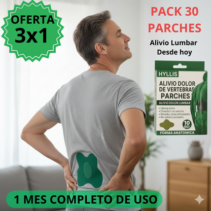 PACK MENSUAL 30 Parches Lumbar  – Alivio del dolor