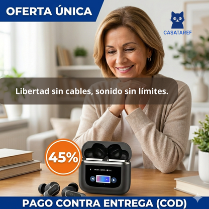 Audífonos Inalámbricos ANC – Escucha Clara – Llamadas Nítidas Todo el Día