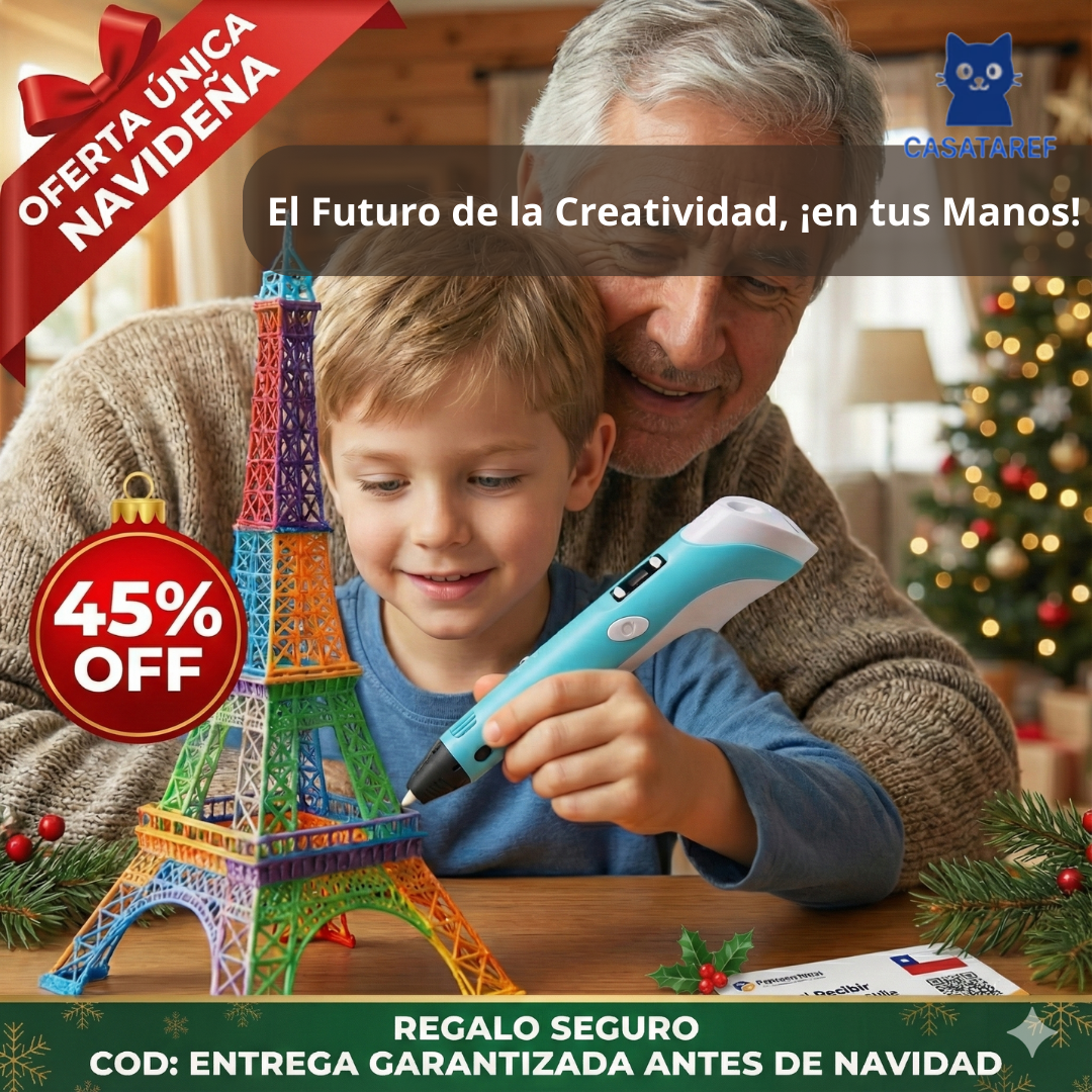 Lápiz Impresora 3D – Creatividad sin Pantallas – Diversión Educativa Desde el Primer Uso