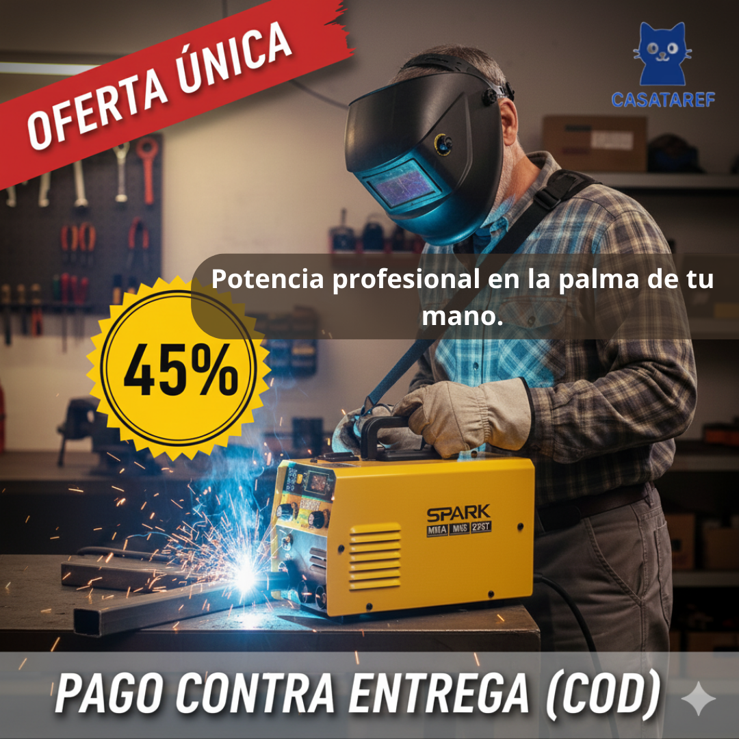 Máquina de Soldar Inverter MIG+ARC – Soldadura Fácil en Casa – Ahorra desde el Primer Uso