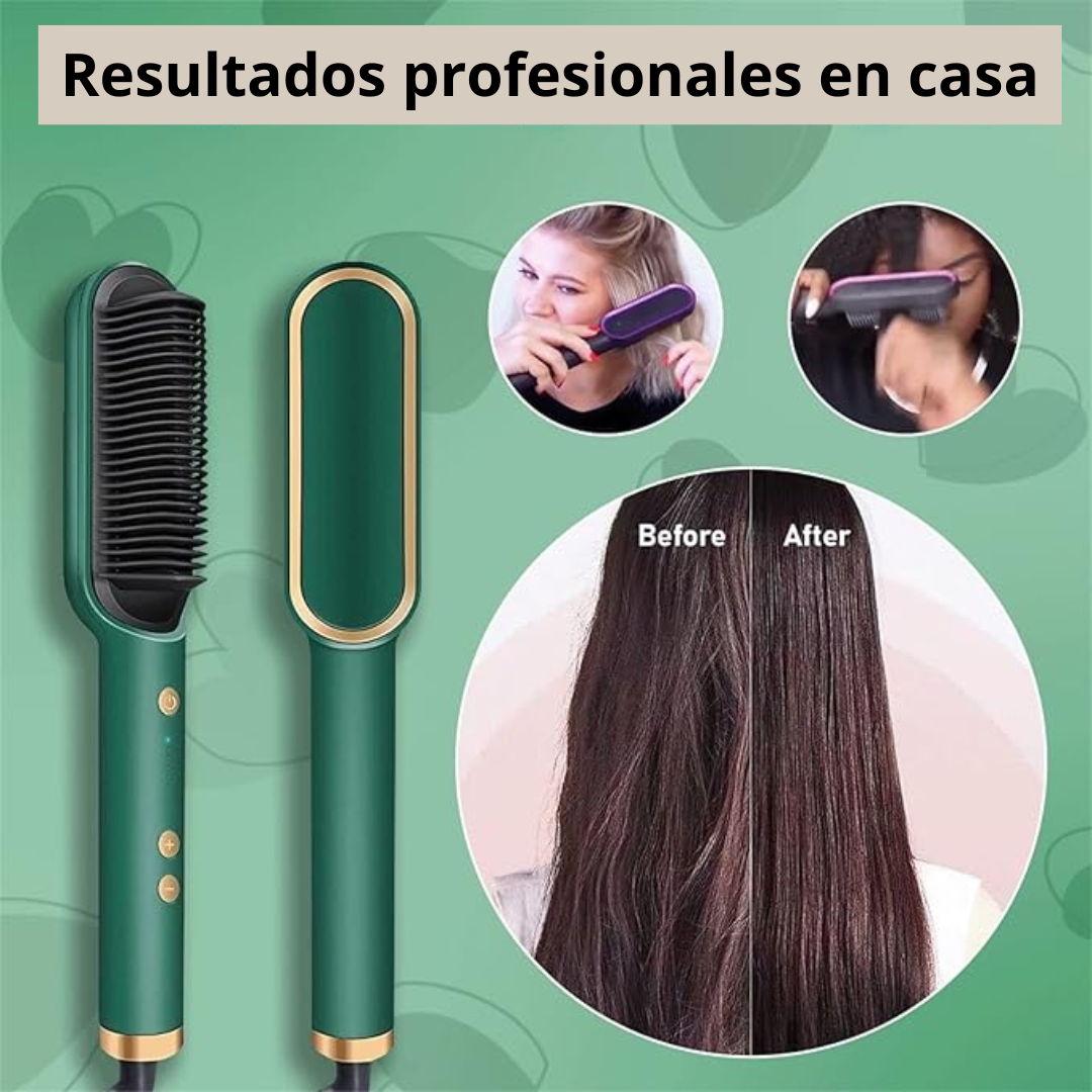 👉 Plancha de Pelo Profesional – Alisa y Moldea – Cabello liso y brillante en 3 minutos desde casa