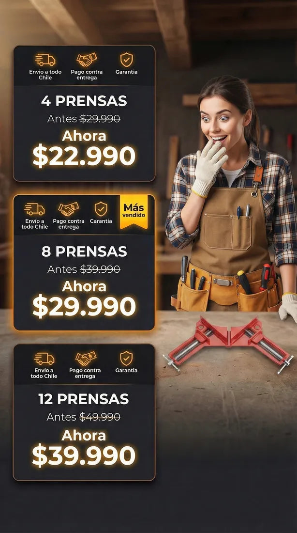 Prensa Esquinera Carpitería
