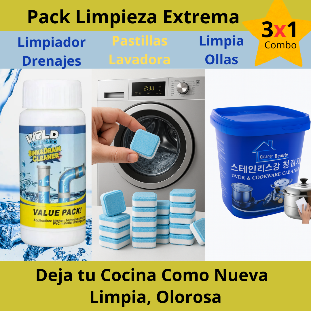PACK 3x1: Limpia tu Hogar - Tu Cocina Nueva