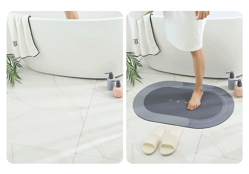 Alfombra Antideslizante 5×1 – Evita Resbalones – Mantén tu Baño Seco y Seguro en 3 Segundos