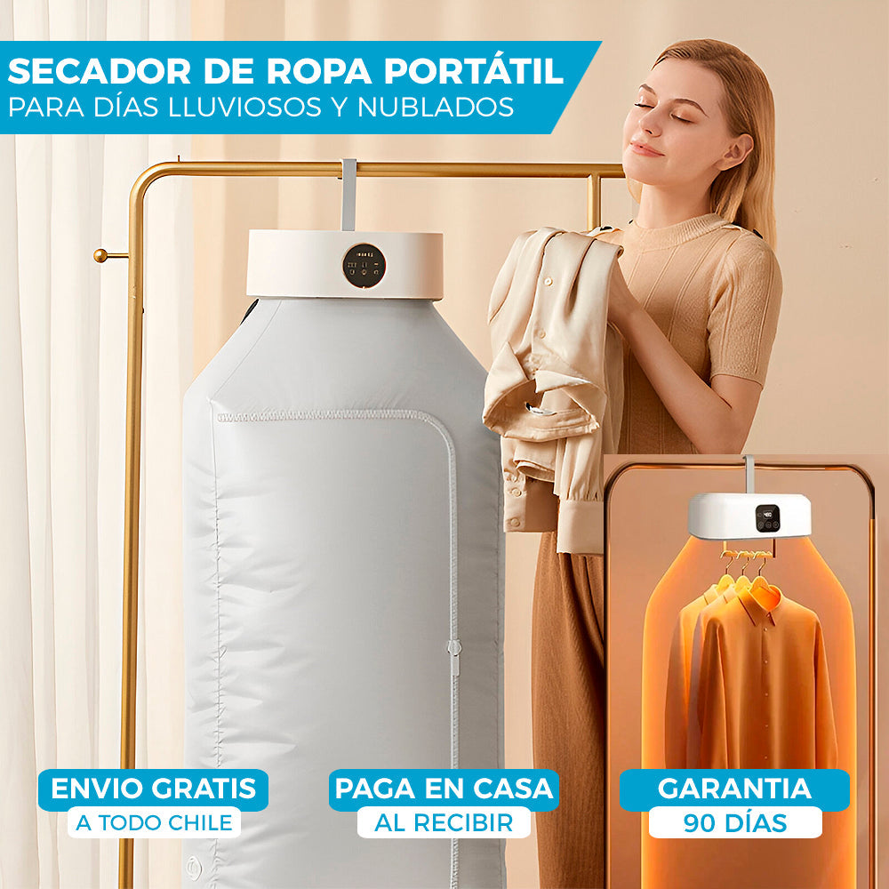 SECADOR DE ROPA PORTÁTIL | ULTRA POTENTE 600W