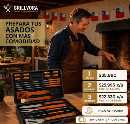 Grillvora - Todo para tu asado, bien organizado