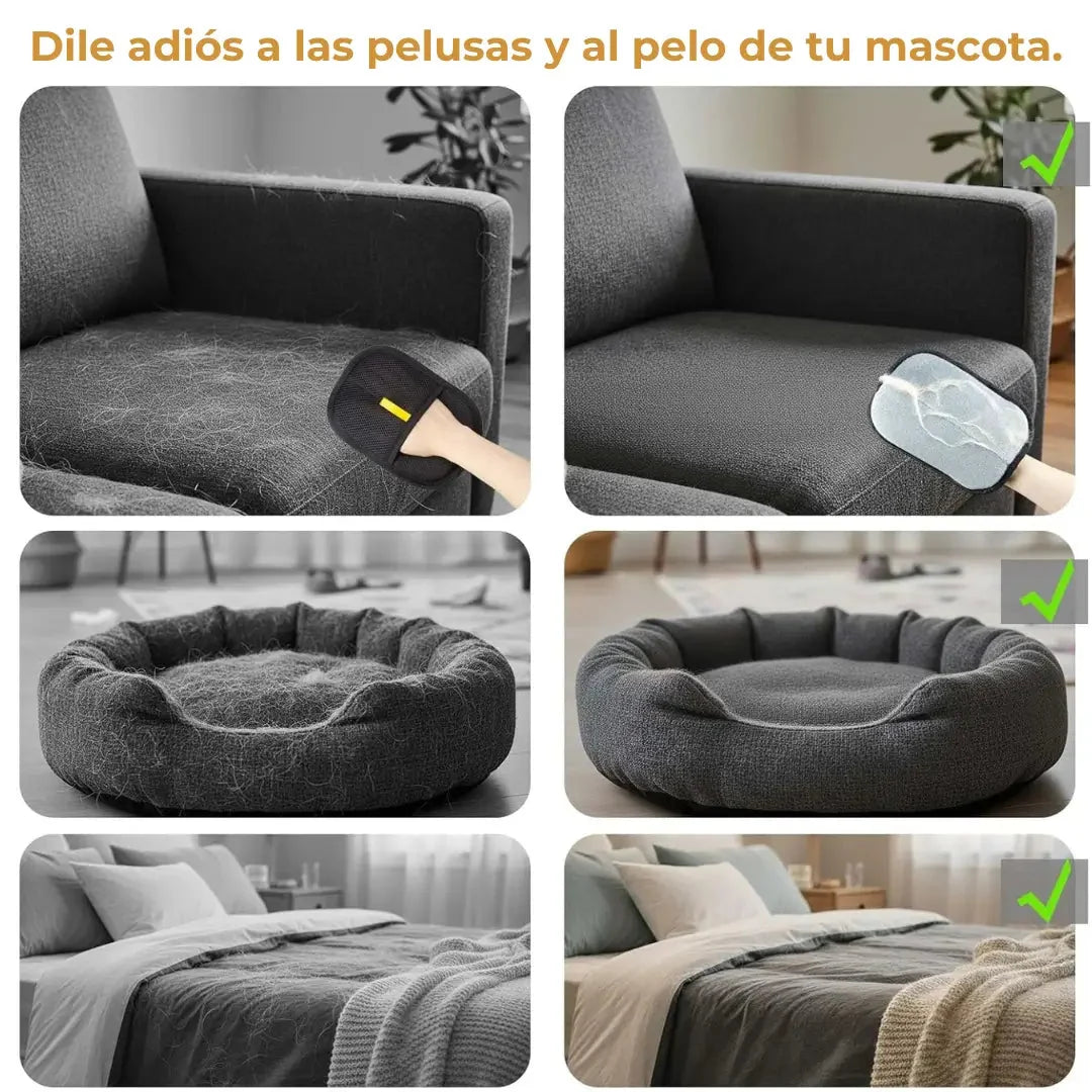Guante Removedor de Pelo para Mascotas