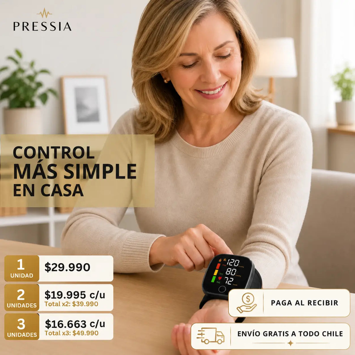 Pressia - Control simple en casa