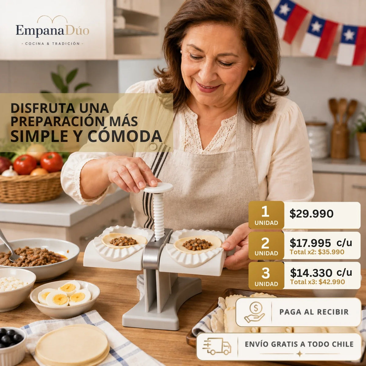 EmpanaDúo – Prepara dos empanadas de manera más práctica