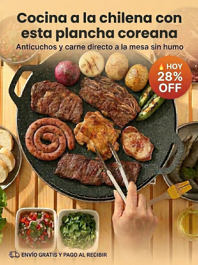 Plancha Coreana Antihaderente 32cm