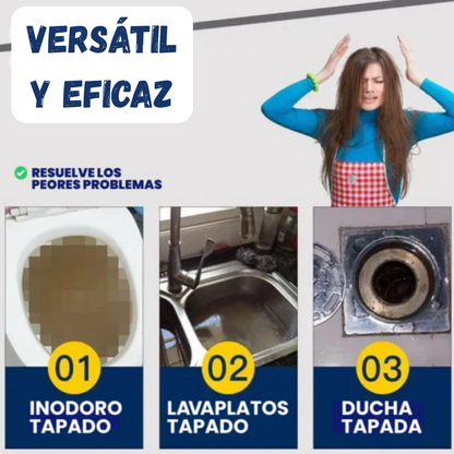 Pack x3 - Limpiador de Drenaje - Destapador Potente de Tuberías