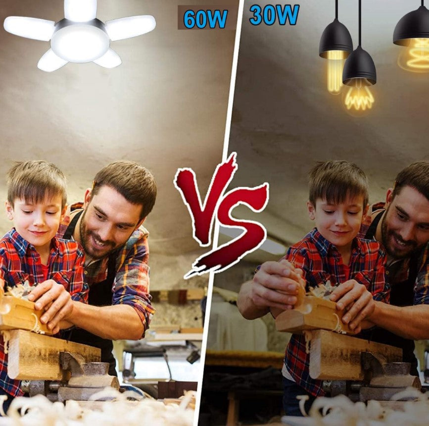 AMPOLLETA LED DE 5 ASPAS Y 55W