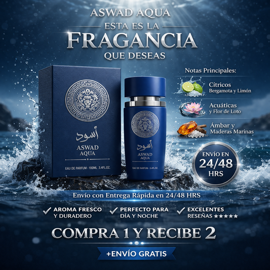 AL ASWAD PARFUMS® - ASWAD AQUA.