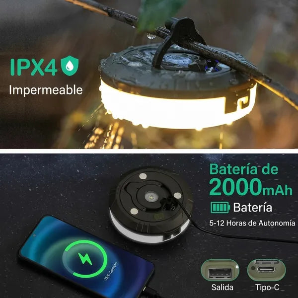 Rollo de Luces Led Navidad y Camping 10 Metros
