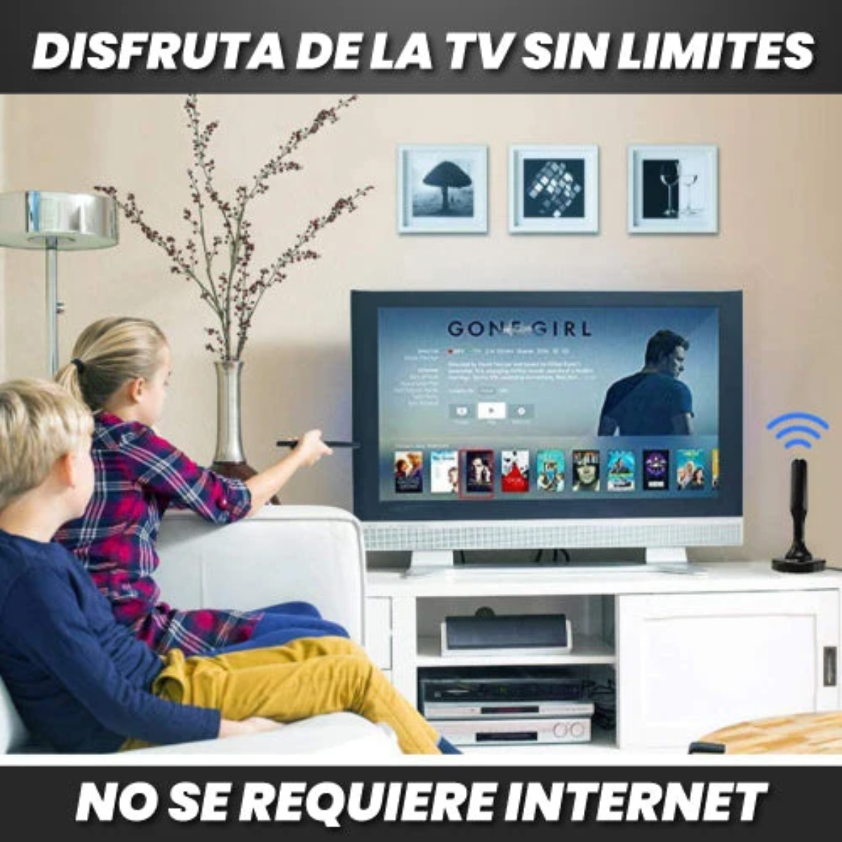 ANTENA HDTV 4K +12 mil canales GRATIS