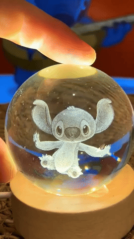 Ilumina el corazón ❤️ de tus hijos - Lampara Stitch 💡