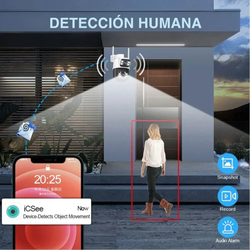 (COMPRA 1 y LLEVA 3) CAMARA DE SEGURIDAD X2-ROTACION 360°-90° PROMOCION CIERRE DE TIENDA - ENVIO GRATIS