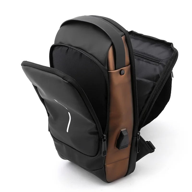 BOLSO ANTIRROBO CON CARGA USB+BLOQUEO