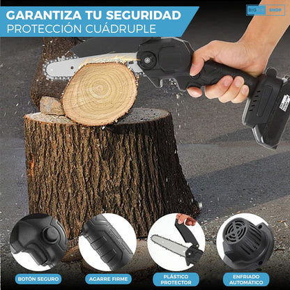 MINI MOTOSIERRA INALAMBRICA TASBEL™  | INCLUYE BATERÍA Y CARGADOR ⚡